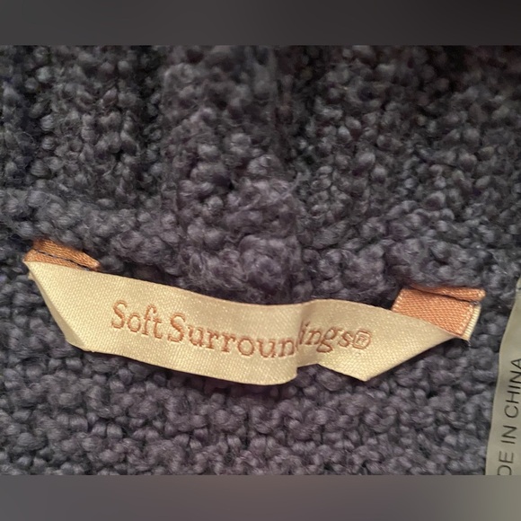 Soft Surroundings Woman’s Sweater Tunic Pullover Hunter Green Size Medium - Picture 4 of 8